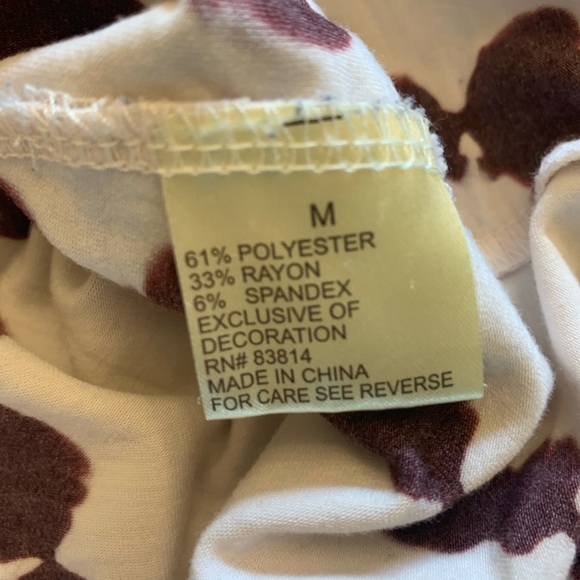 Halcyon tie dye asymmetrical hem tee T014 - Picture 8 of 8